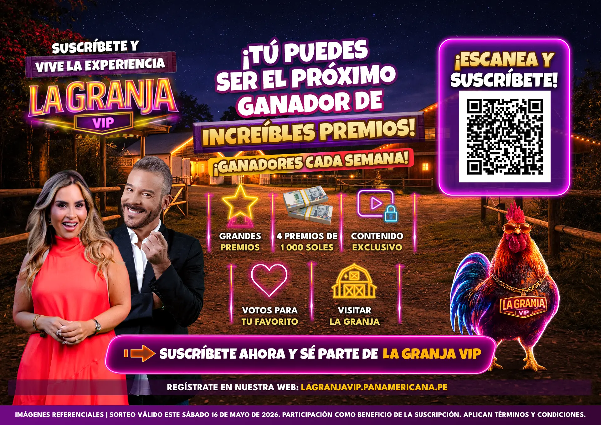 Promoción La Granja VIP: premios, participación y beneficios.