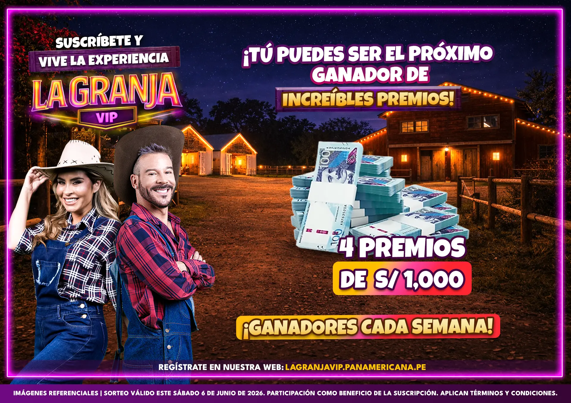 Promoción La Granja VIP: premios, participación y beneficios.